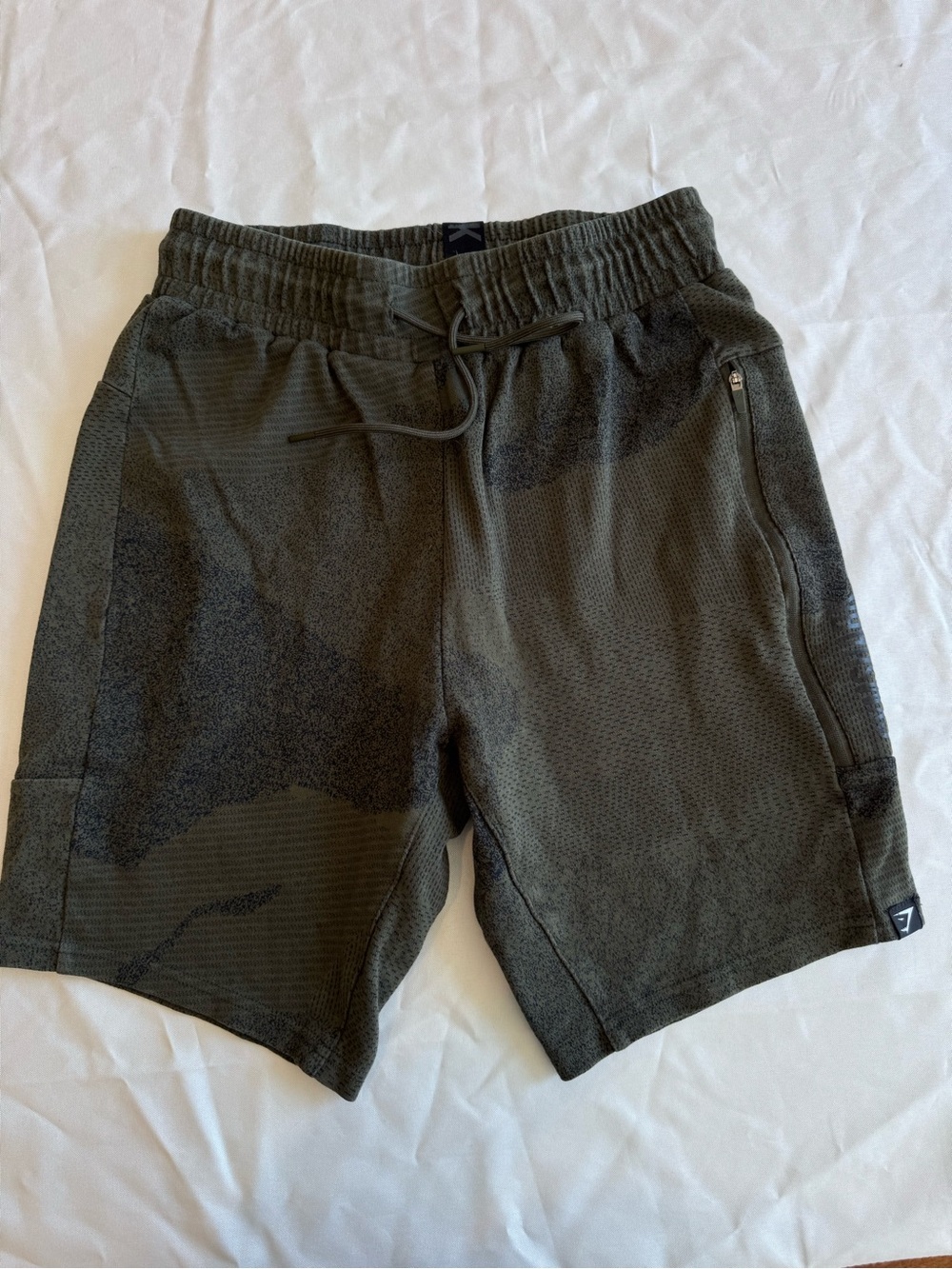 Gymshark cotton camo training shorts S